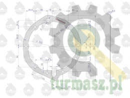 Uszczelka pokrywy pompy hydraulicznej krążelit 0.8mm Zetor ( sprzedawane po 5 ) ORYGINAŁ URSUS