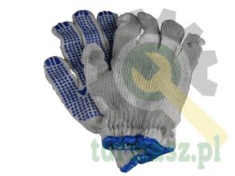 Rękawice ochronne robocze nakrapiane PCV ( sprzedawane po 12 )