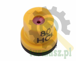 Rozpylacz wirowy o pustym stożku wkładka ceramiczna żółty Dysza HCI80 ASJ ( sprzedawane po 20 )