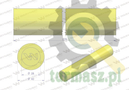 Amortyzator poliuretanowy walec 40x220 WARYŃSKI ( sprzedawane po 4 )