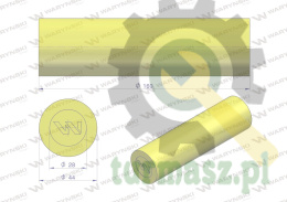 Amortyzator poliuretanowy walec 44x160 WARYŃSKI ( sprzedawane po 4 )