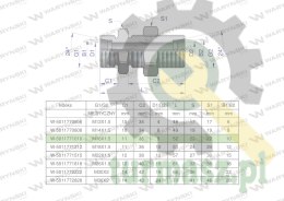 Złączka hydrauliczna metryczna grodziowa BB M16x1.5 10L z przeciwnakrętką (XSV) Waryński ( sprzedawane po 2 )