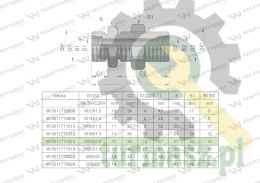 Złączka hydrauliczna metryczna grodziowa BB M22x1.5 15L z przeciwnakrętką (XSV) Waryński ( sprzedawane po 2 )