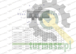 Złączka hydrauliczna metryczna grodziowa BB M26x1.5 18L z przeciwnakrętką (XSV) Waryńśki