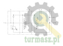 Rozdzielacz hydrauliczny (80 l/m) 2 sekc. ster. ręczno elektryczne 12 VDC