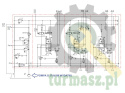 Rozdzielacz 6 sekcyjny (FT 25/25. 65/65. 40/40. 65/65. 40/40. 40/40) 120 l/min. proporcjonalny. LS. opcja dźwigni. 24V DC