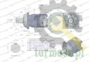 Silnik hydrauliczny orbitalny WMV 315 cm3/obr (200 bar / max.280 bar) Waryński