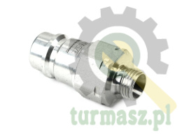 Szybkozłącze hydrauliczne wtyczka M16x1.5 gwint zewnętrzny EURO (9100816W) (ISO 7241-A) z eliminatorem ciśnienia Waryński