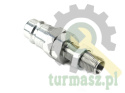 Szybkozłącze hydrauliczne wtyczka long M16x1.5 gwint zewnętrzny EURO (ISO 7241-A) z eliminatorem ciśnienia Waryński