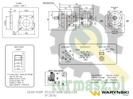 Pompa hydrauliczna PC2216/1608C5B26C23A (P-201A) Waryński