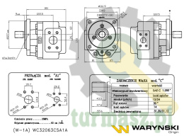 Pompa zębata W-001A WC32063C5A1A Ładowarka kołowa HSW 534 Waryński