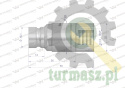 Szybkozłącze hydrauliczne suchoodcinające wtyczka G1/4"BSP gwint wewnętrzny ISO16028 Waryński
