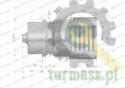 Szybkozłącze hydrauliczne wtyczka G1/2"BSP gwint wewnętrzny ISO 7241-A Waryński
