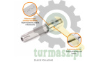 Klucz nasadowy 1/2" z bitem TORX 100 mm/T20 / (z otworem) / TEGER